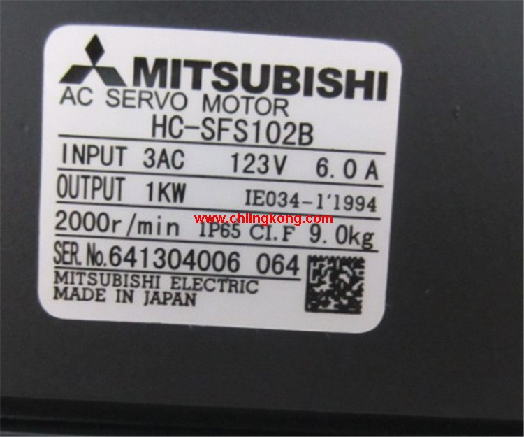 三菱中慣量中功率電機(jī)HC-SFS102B